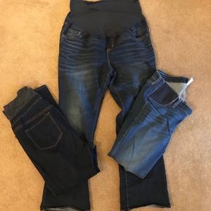 Lot of 3 Old Navy Maternity Jeans